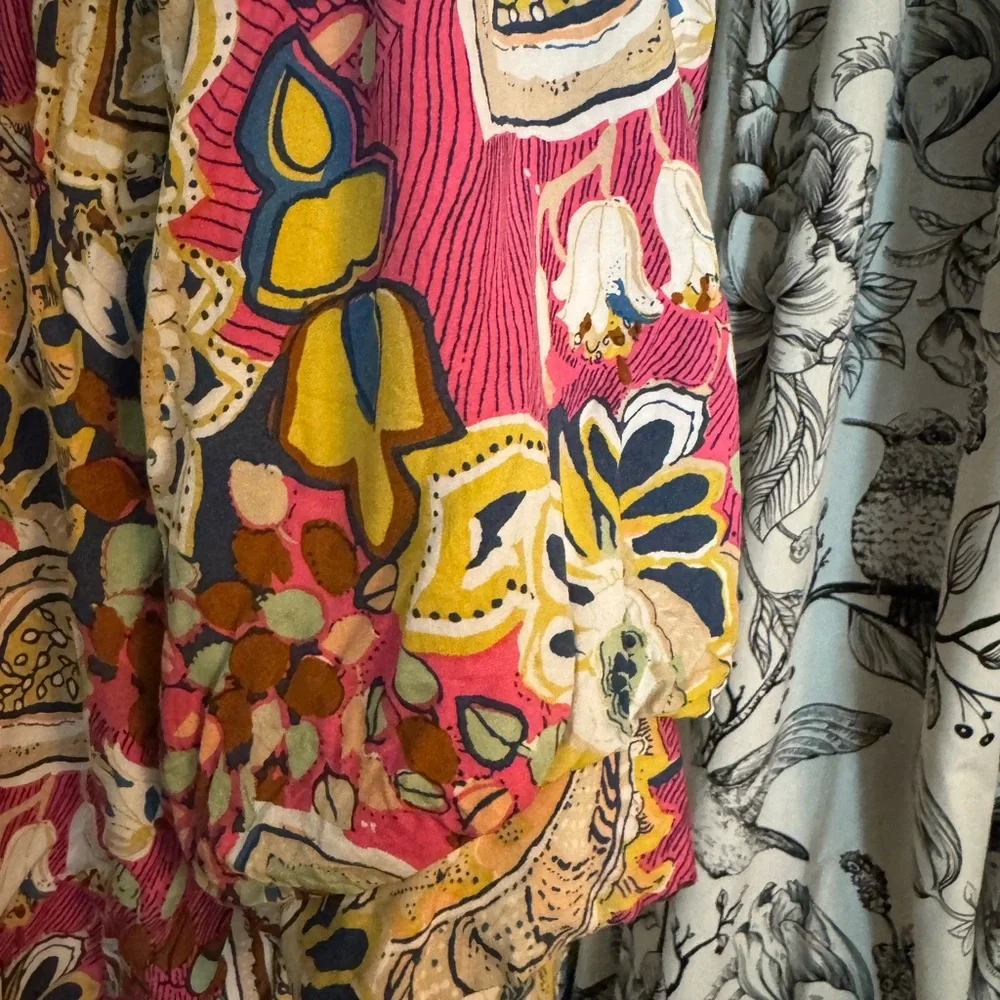 Umgee Pink and Yellow Floral Blouse - Picture 6 of 7